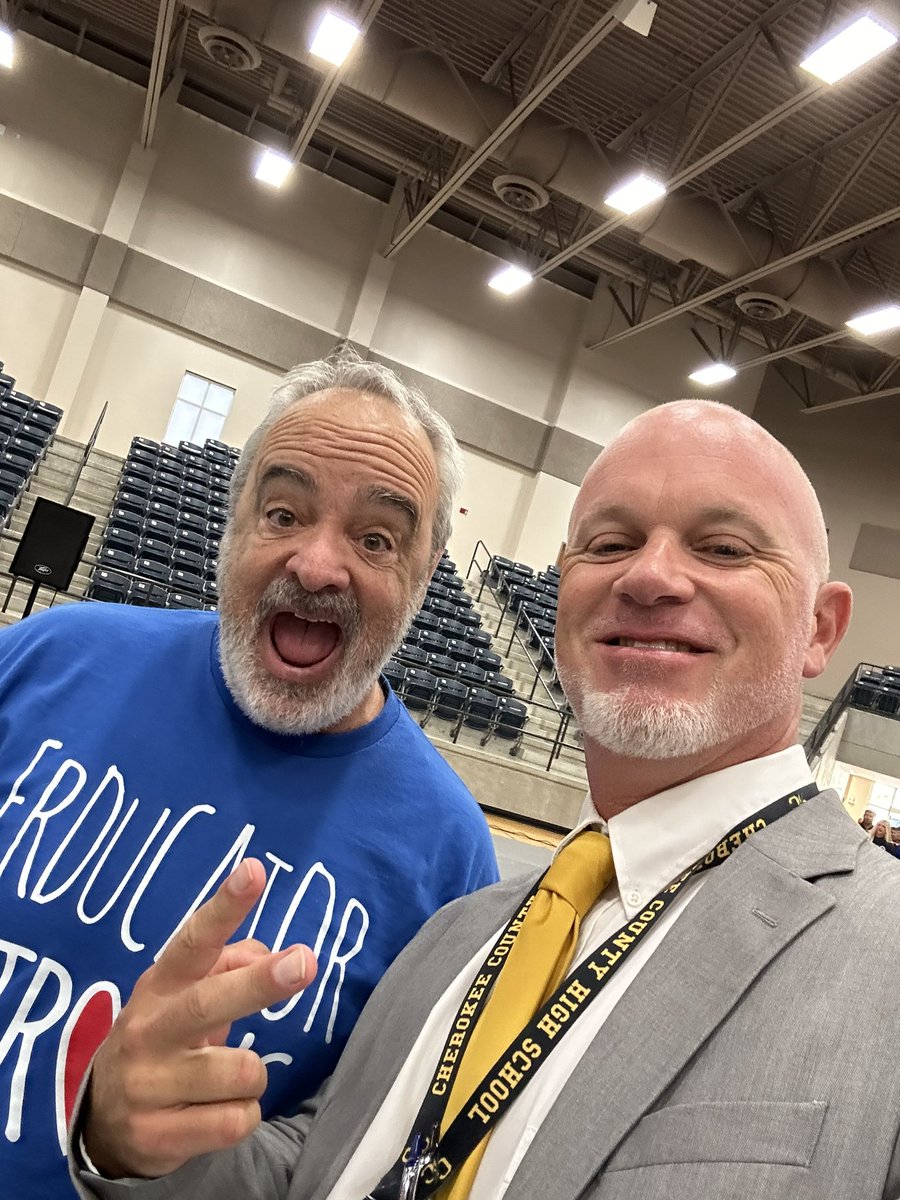 brtittle's tweet photo. Cherokee County Schools was blessed to have @gerrybrooksprin as our guest speaker today!!! #erducator https://t.co/rAFEtBgp9W