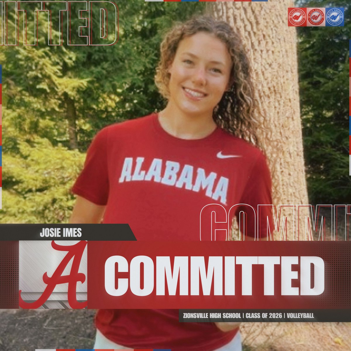 Shoutout to these ladies on their commitments to play Division 1 volleyball down south! 🏐 

Gina Fedrigo ➡️ <a href="/FIUVolleyball/">FIU Volleyball</a> 
<a href="/JosieImes/">Josie Imes</a> ➡️ <a href="/AlabamaVBall/">Alabama Volleyball</a> 

Looking to be recruited? Sign up on statechampsw.com!