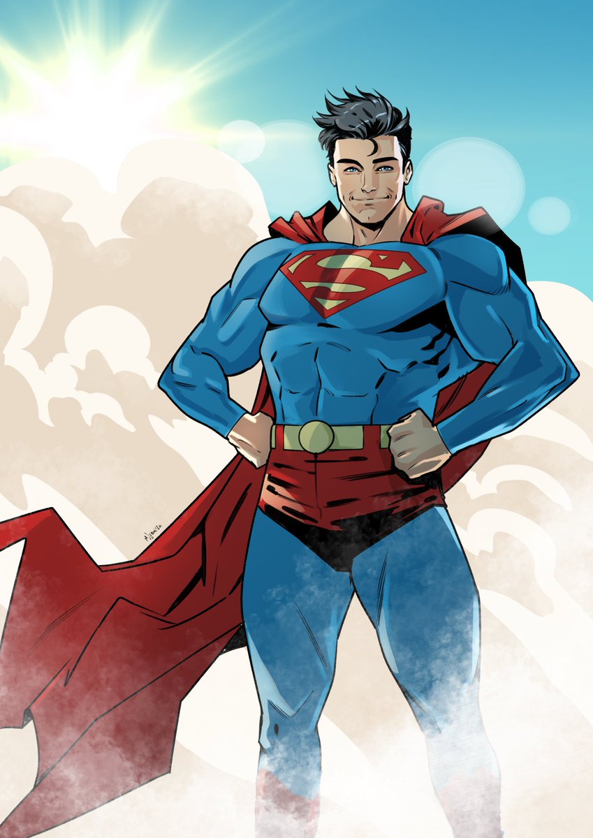 There's a starman waiting in the sky ✨️
#Superman #DC_Comics #artwork #comics #illustration <a href="/DCOfficial/">DC</a>