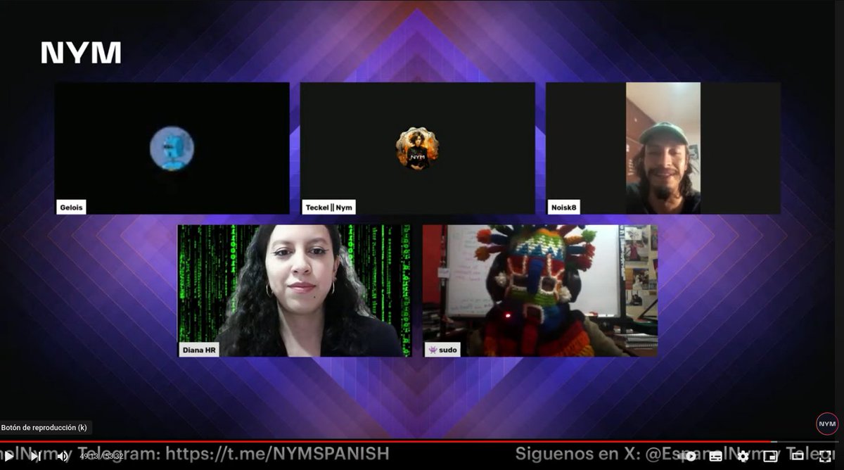EspanolNym's tweet photo. 📢 Pueden disfrutar del Episodio 3!: "El rincón de la Privacidad"

🥷 Nuestros compas de la comunidad nos contaron sobre su aprendizaje sobre el proyecto NYM y la  privacidad. Ven y conoce de primera mano lo que es pertenecer a un Squad como @daoariwas y @bwnym01 

📍 https://t.co/8XJlKXDczo