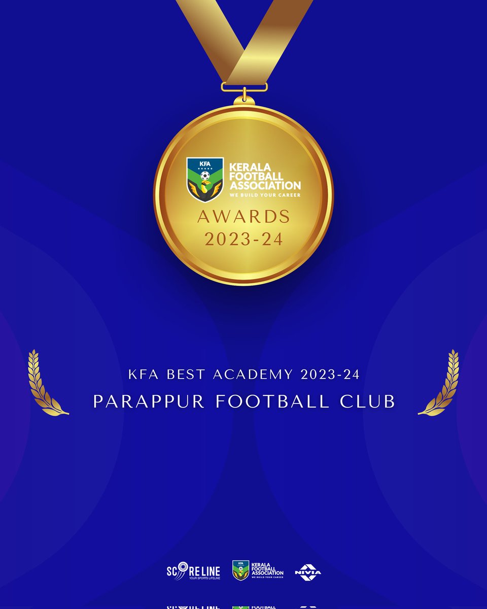 keralafa's tweet photo. 🏆 KFA Best Academy 2023-24: Parappur Football Club! 🏆
Congratulations to Parappur Football Club for being named "Best Academy 2023-24"! 🎉⚽
#KFA #BestAcademy #ParappurFootballClub #FootballExcellence #KeralaFootball #KFAAwards2023 https://t.co/XQ8hmIufdC