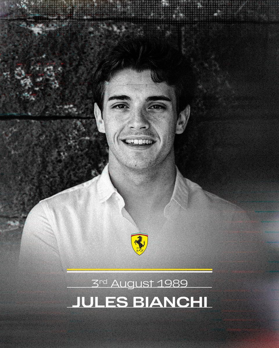 ScuderiaFerrari's tweet image. Always and forever in our hearts, remembering Jules on his birthday ❤️