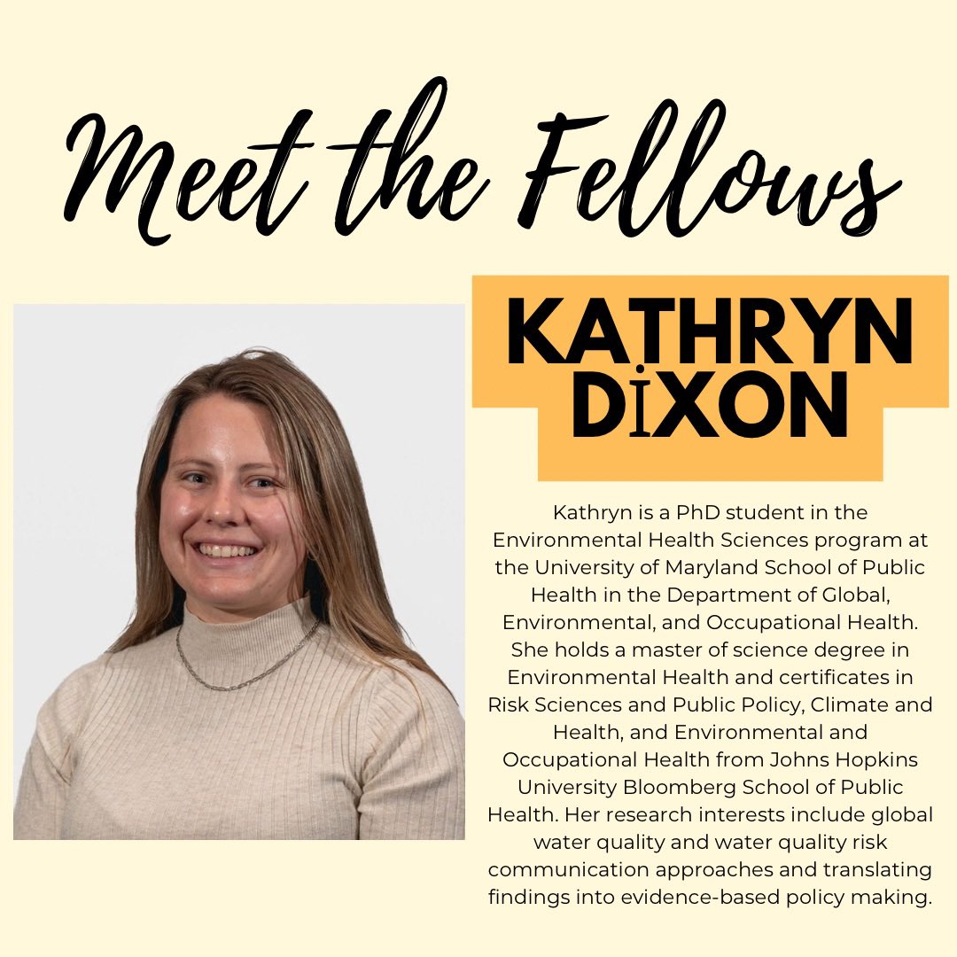 Meet our next fellow, Kathryn Dixon⭐️