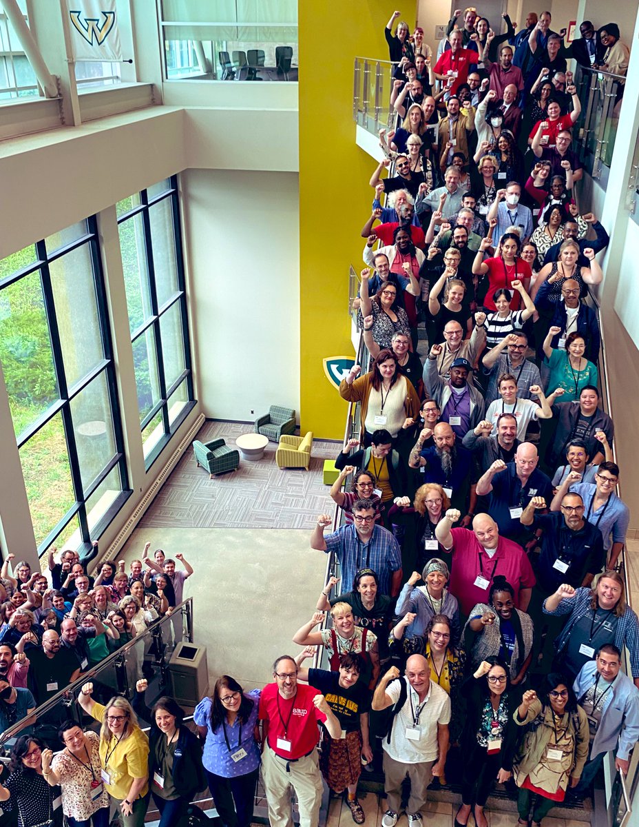 We are out here! 💥 💥 💥 

The AAUP Summer Institute at <a href="/waynestate/">Wayne State University</a> has officially begun! 

✊🏼✊🏾✊🏻✊🏿

#AAUPSI2024