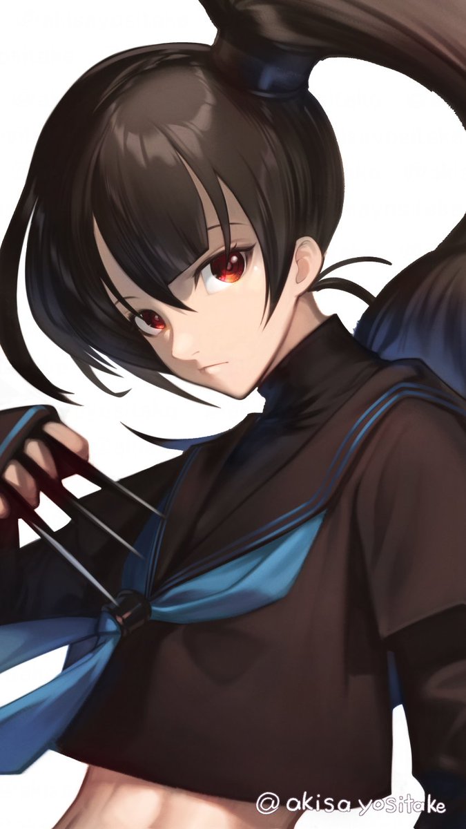「KOF 黒咲壬羽 ゲームボーイアドバンスチームとして復活してくれないかなと思って」|akisaのイラスト