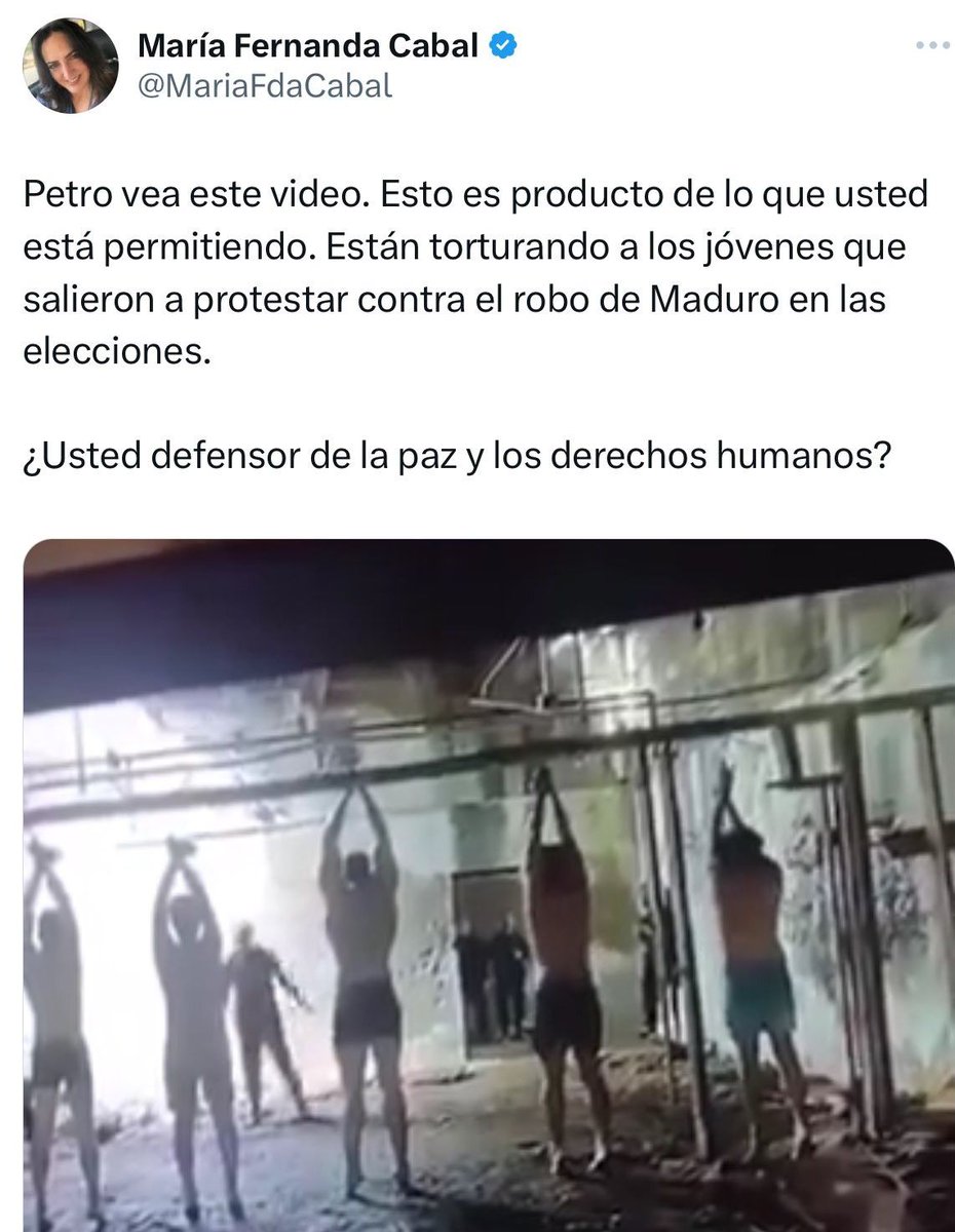 ManuelZamudioA's tweet photo. La señora Cabal utiliza un video de un documental de Netflix, para señalar a Petro. ¡Hágame el favor! #CabalMiente https://t.co/h1oMfMDOzj