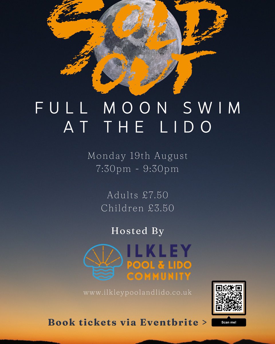 The Full Moon Swim is now sold out. We look forward to seeing those who have secured tickets for a really special night