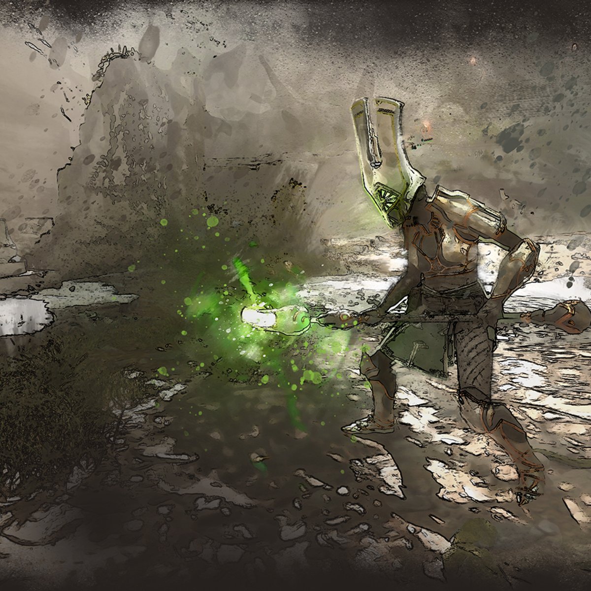 If you've ever found yourself in combat with the Green life magic staff-wielding Nightblade Grenadiers, you know how dangerous and disorienting their explosive magical attacks can be! Their magic can drain your life away quickly, causing your vision to darken and blur at the