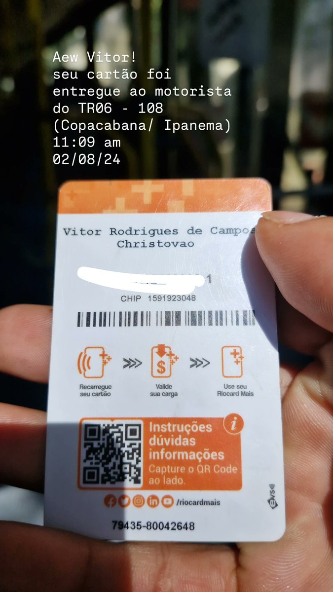 MMarlloon's tweet photo. RT galera, só sabe a dor quem já perdeu Rio Card! https://t.co/51GhyiUkBH