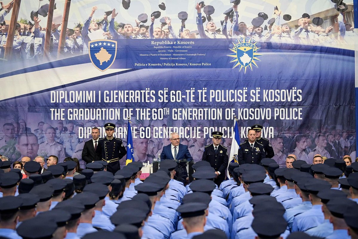 XSvecla's tweet photo. Today, I salute the 448 courageous young women and men who have joined our trusted @Kosovo_Police force. Their dedication to serving our communities with honor, dignity, integrity, and professionalism will significantly enhance the safety and security of all our citizens. https://t.co/Na2mroGJyv