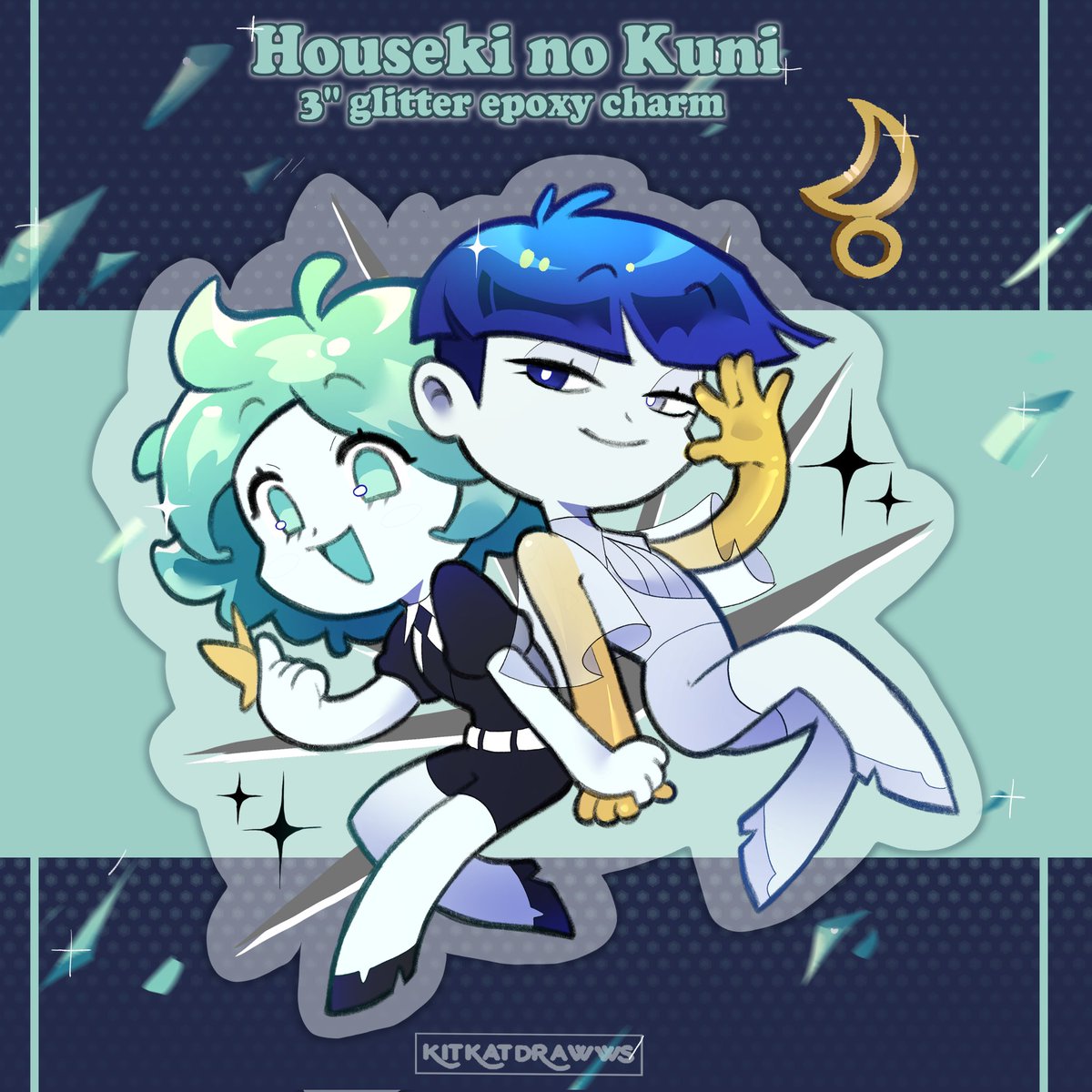 Houseki no Kuni/Land of Lustrious charm I made recently.....I can't stop thinking abt HNK