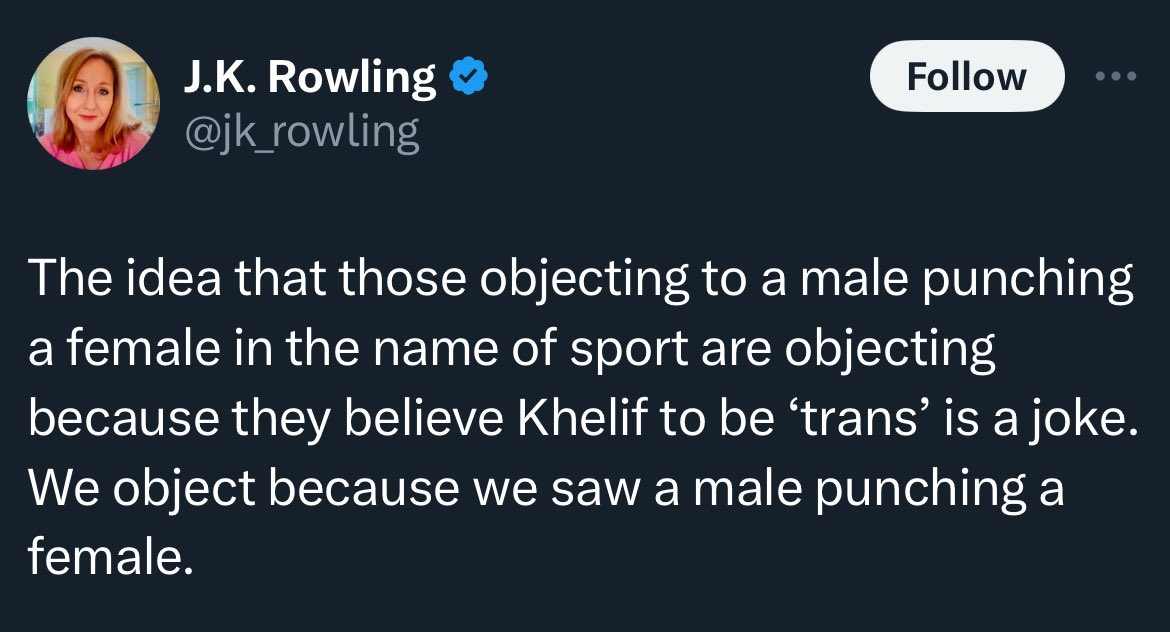 mattxiv's tweet photo. *putting on my feminist hat* women who aren’t sufficiently feminine and dainty are men https://t.co/0G8xdad8tM
