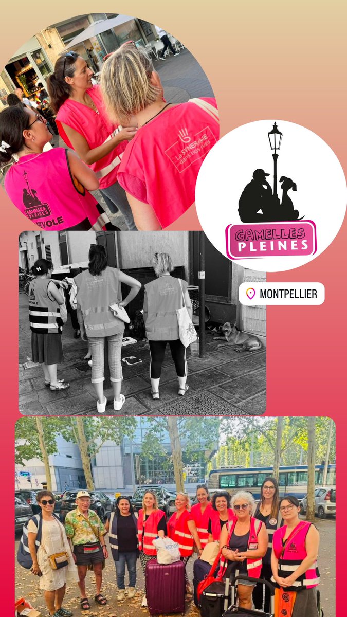 Gamelles Pleines à Montpellier 

Maraude inter-associations samedi soir.
Chaque groupe avait un membre de chaque association, Emus, Synergie dans nos rues et Gamelles Pleines.
Nous avons totalisé 55 bénéficiaires. Tout ça dans une ambiance plus qu’amicale.