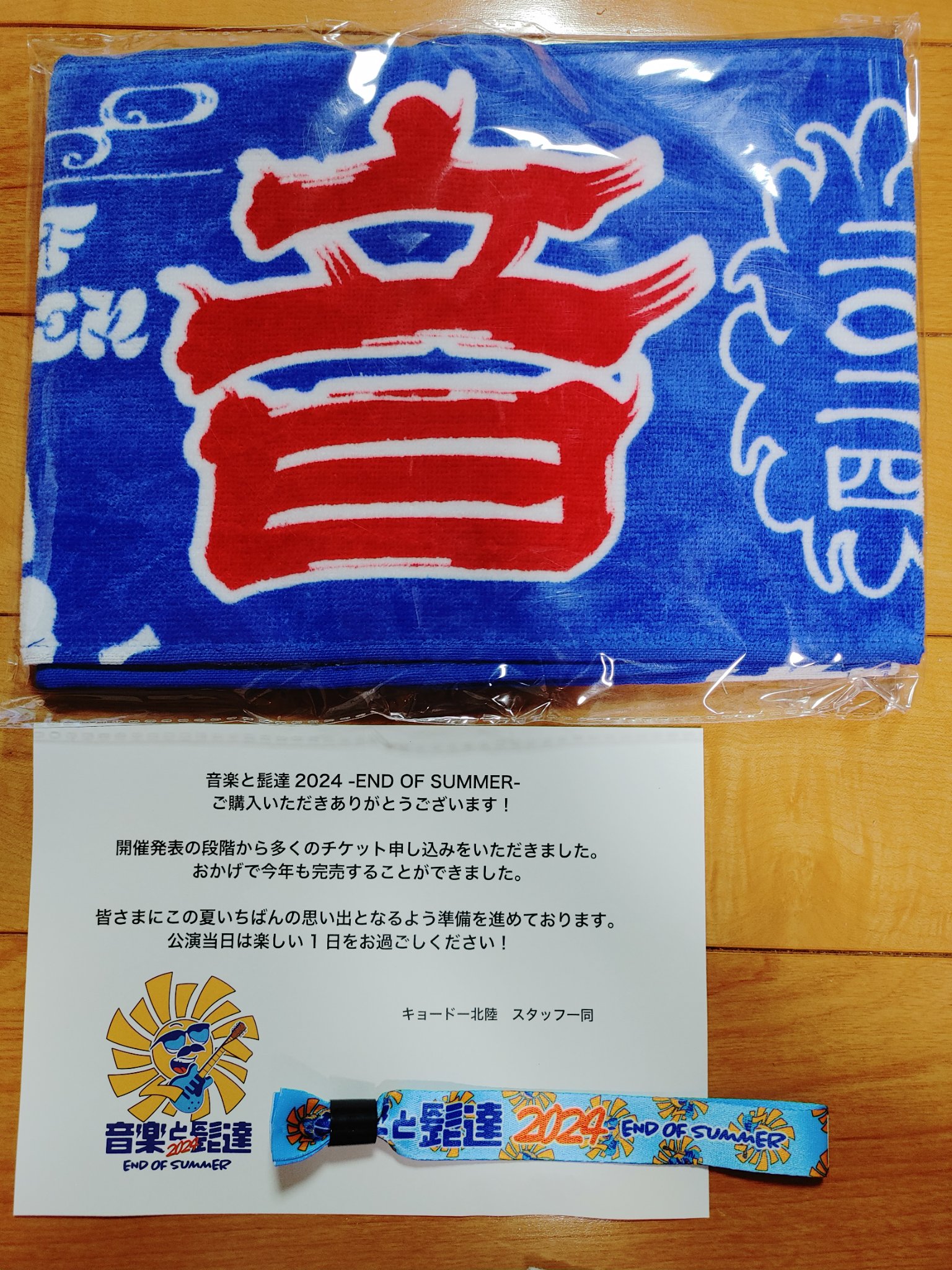 音髭　2024 チケット　大人1    小学生1  リストバンド 2点 音楽と髭達 2024 リストバンド 大人1枚 音髭 チケット 音楽