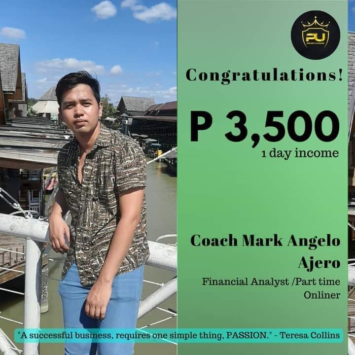 ECKyle1021's tweet image. Happy weekend to this Part time Onliner, an Agent of HOPE

Congratulations TL Mark Angelo Ajero!! 🎉🎉

Celebrating small wins on this new endeavor we are taking! Excited for more wins in the coming days 🔥

#IAMWorldwide #IAManAgentOfHOPE #LegitDistributor #onlinesidehustle