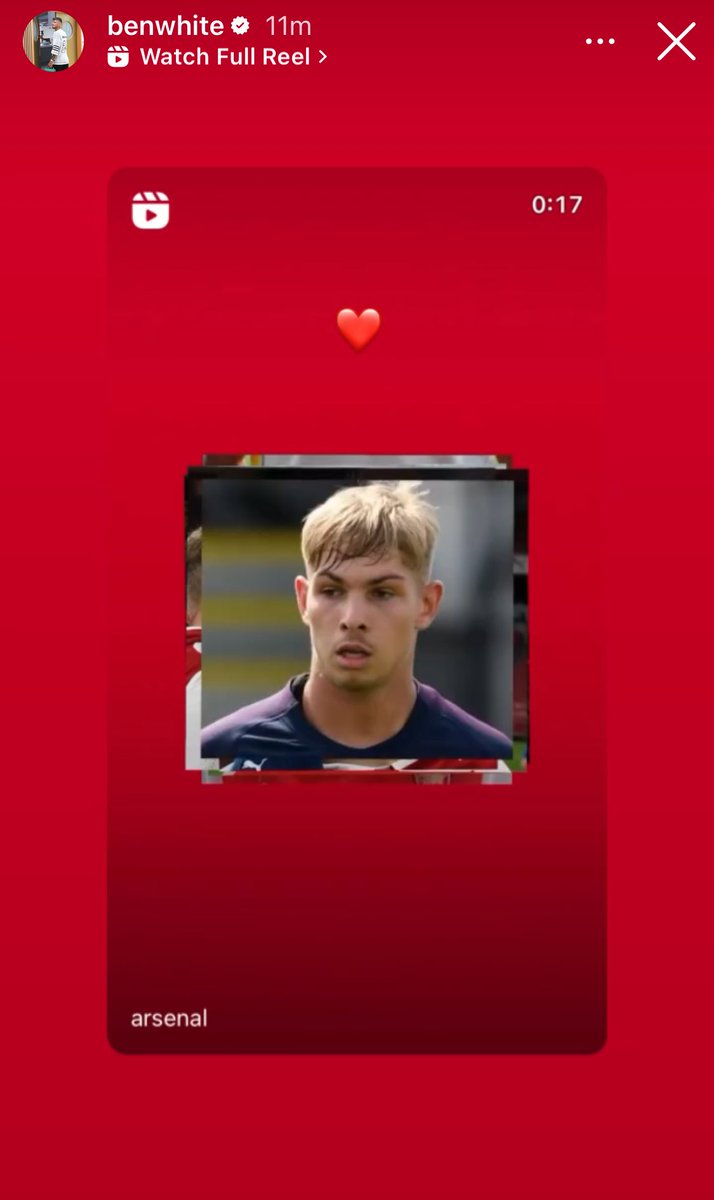 afcstuff's tweet photo. 📲 Arsenal players Eddie Nketiah, Ben White, Declan Rice &amp; Jurrien Timber on Instagram, reacting to the news of Emile Smith Rowe’s departure. 🥺❤️ https://t.co/MTxDvVQmZH