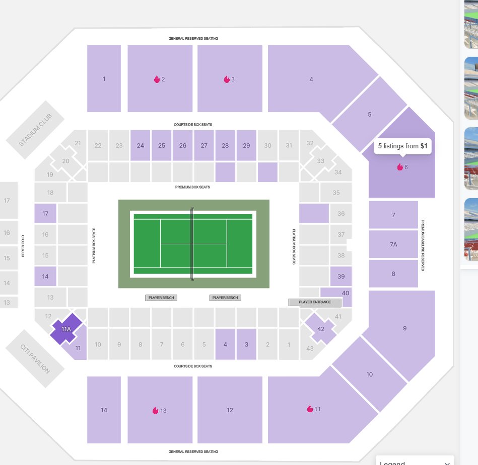 junelaps07's tweet image. Plenty of $1 tickets for the #DCopen I guess a heat index of 110 might be a little much.