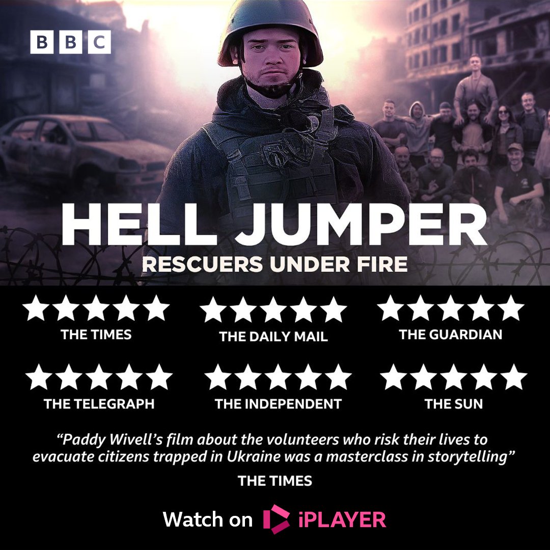 “A masterclass in storytelling”

The reviews are in for Hell Jumper, an unforgettable immersive story of courage, passion and loss among idealistic young people risking their lives in the middle of a war zone, without military support.

Watch now ▶️ bbc.in/46A9wkf