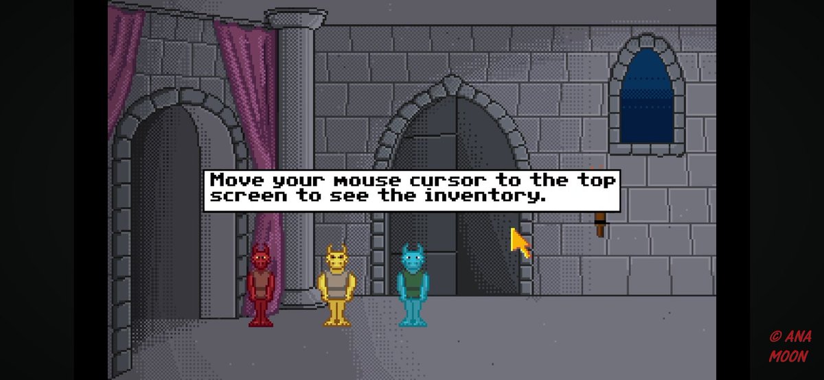 ramon_wilhelm's tweet image. Thanks for hosting! Happy #PointNClickFriday!
Beware of 3 little sneaky kobolds who want your gold! They can even disguise as a spoiled princess with love of legs of mutton. 🍖

Voice acting is planned for the enhanced version. Thanks @JamesKAitchison!

➡️ ramoramainteractive.itch.io/yip-quest