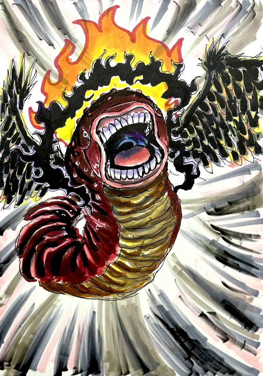 ONE PIECE 五老星 シェパード・十・ピーター聖をセラフィム風に描いて