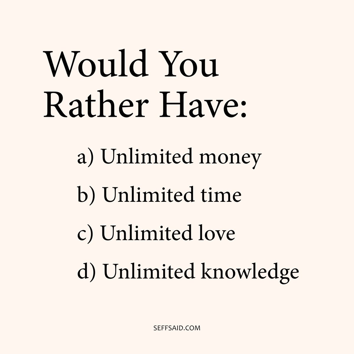 SeffSaid's tweet photo. Which one https://t.co/F8m0PUffIO