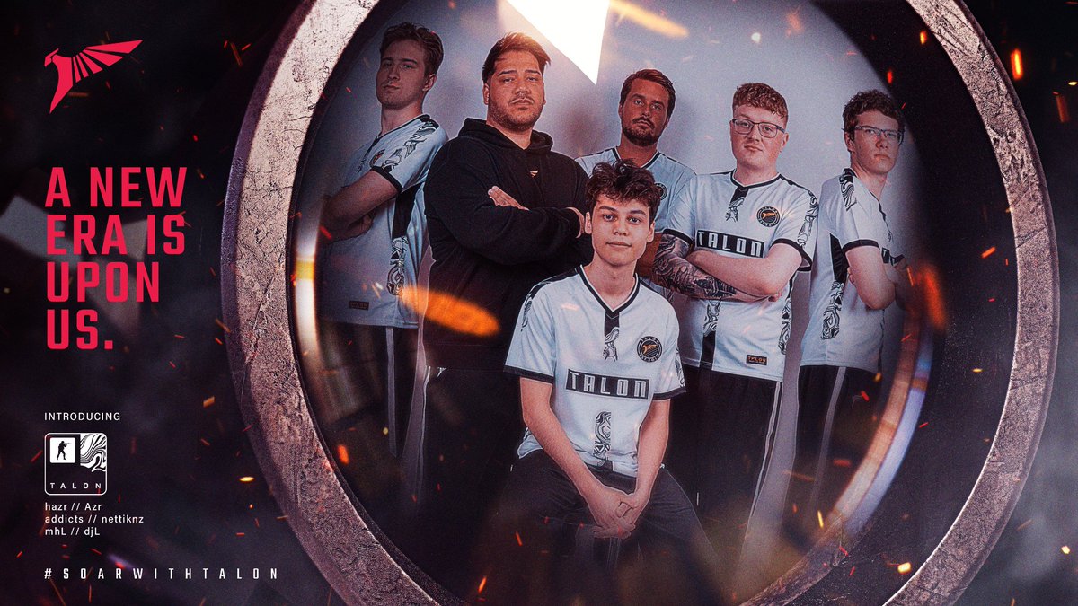 TALON (@talon_esports) on Twitter photo AUSSIE AUSSIE AUSSIE? OI OI OI!
We're heading down under for our new era!
Today we begin our journey in @COUNTERSTRIKE.
Welcome to the new players:
<a href="/hazr_cs/">hazr</a>
<a href="/Azr/">AZR</a>
<a href="/addicts_csgo/">Christian</a>
<a href="/nettiknz/">Corey</a>
<a href="/mhLCSGO/">Miลosz Knasiak</a>
Coach:
<a href="/djLCSGO/">Daniel Narancic</a>
#SOARWITHTALON #CS2 AUSSIE AUSSIE AUSSIE? OI OI OI!
We're heading down under for our new era!
Today we begin our journey in @COUNTERSTRIKE.
Welcome to the new players:
<a href="/hazr_cs/">hazr</a>
<a href="/Azr/">AZR</a>
<a href="/addicts_csgo/">Christian</a>
<a href="/nettiknz/">Corey</a>
<a href="/mhLCSGO/">Miลosz Knasiak</a>
Coach:
<a href="/djLCSGO/">Daniel Narancic</a>
#SOARWITHTALON #CS2