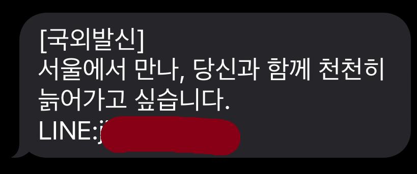 제 생애 가장 로맨틱한 스팸문자 입니다 후후후