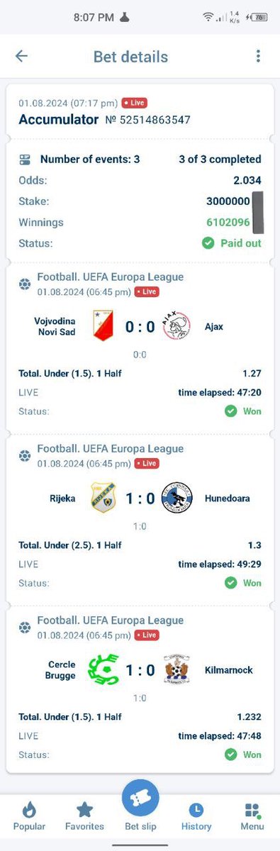 Collinsfixed_'s tweet photo. 3 Million to 6.1 Million Bagged ✅ 

1.5 Million  to 3 Million Bagged ✅ 

Tickets 🎟️ Won ✅ 
(STAKED TWICE)

2/2 Tickets 🎟️ WON ✅ https://t.co/mmVq1vy6l9