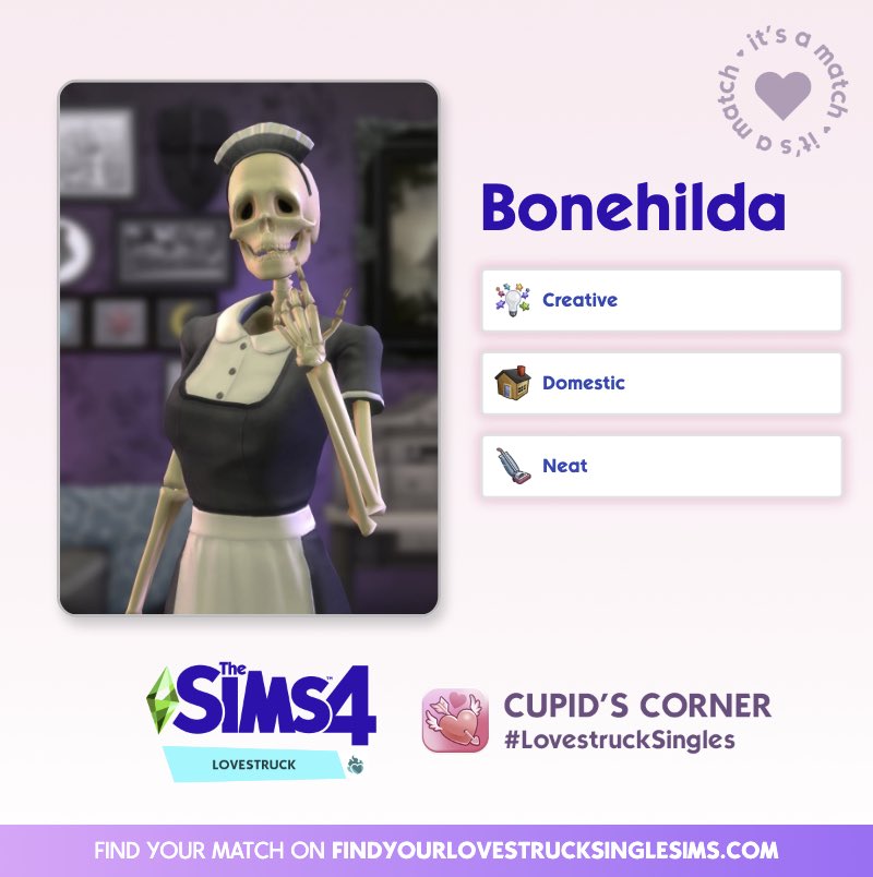 Kayafabe's tweet photo. 😹🥰💀🦴🙌🏾#LoveStruckSinglesmatch #LoveStruckSingles #TheSims4 https://t.co/UTS7OCjTdp