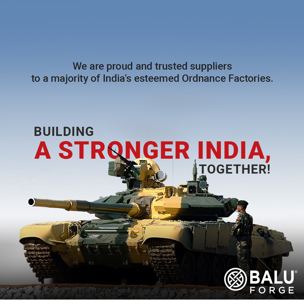 BaluForge's tweet photo. Balu Forge is proud to supply India's Ordnance Factories, enhancing national defence with top-notch forged and machined components. Support #MakeInIndia as we contribute to India's self-reliance journey
#OrdnanceFactories #BaluForge #DefenceSolutions #Balu #BaluInnovation https://t.co/85VEn8hxMR