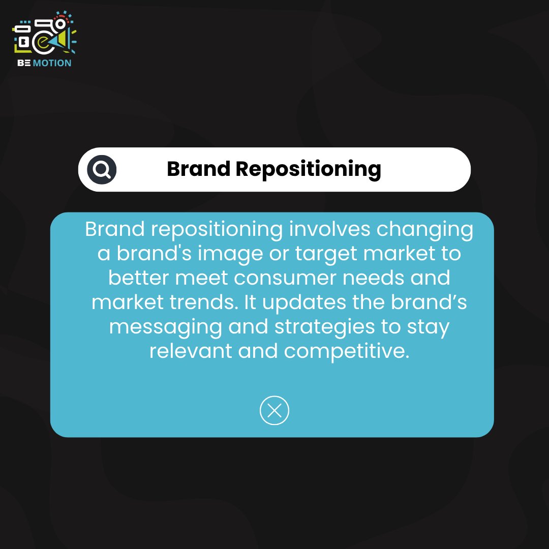BeMotionMedia's tweet photo. Reimagining brands for today’s market! 🔄 #BrandRepositioning #Branding https://t.co/rBoIWZYvT7