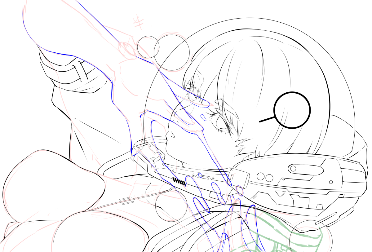 次はバルビー描く 