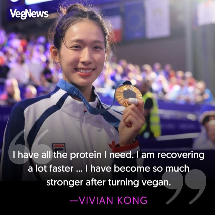 And another vegan takes home the gold. Congrats to 2024 Paris Olympics fencing champ Vivian Kong! 

vegnews.com/vegan-athlete-…
