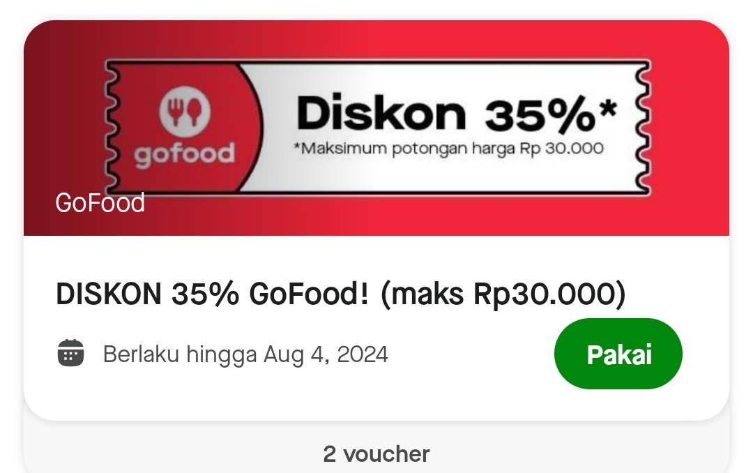 90cosmixcs's tweet photo. WTS voucher GOFOOD 
◇Diskon 45% max 20k (minbel 25k)
◇Diskon 30% max 45k (minbel 120k)
◇Diskon 35% max 30k (minbel 70k)

✅gf+ 
✅payment avail : gopay/dana/spay/QRIS
✅️DM or chat https://t.co/mSOaonOUFF

fee 4k/vc
t. vc voc voucher promo gofood #zonauang #zonaba #zonajajan https://t.co/KVsaCoRRH3