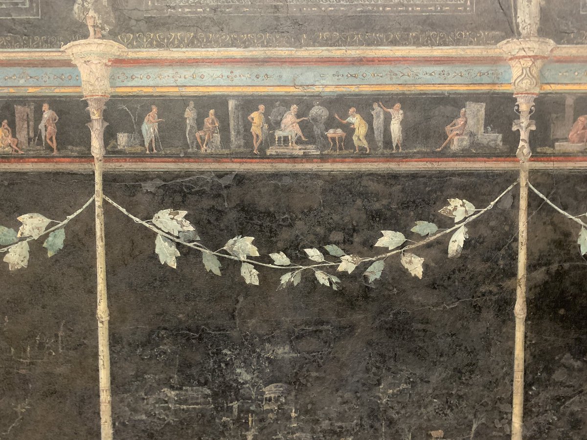 The delicacy of the frescoes from Villa Farnesina (Palazzo Massimo) is truly stunning: