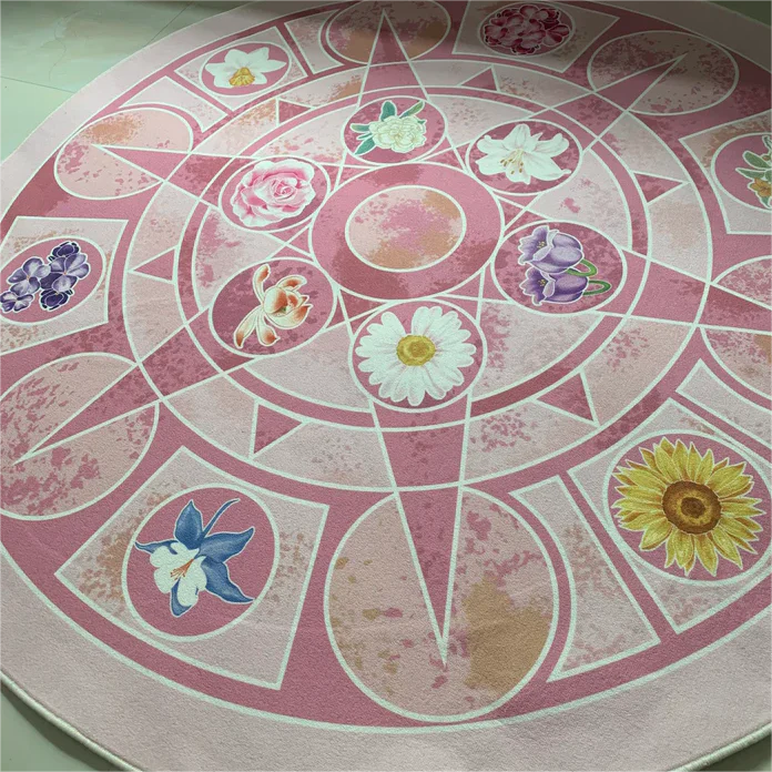 12 dancing princesses flower rug 🌺