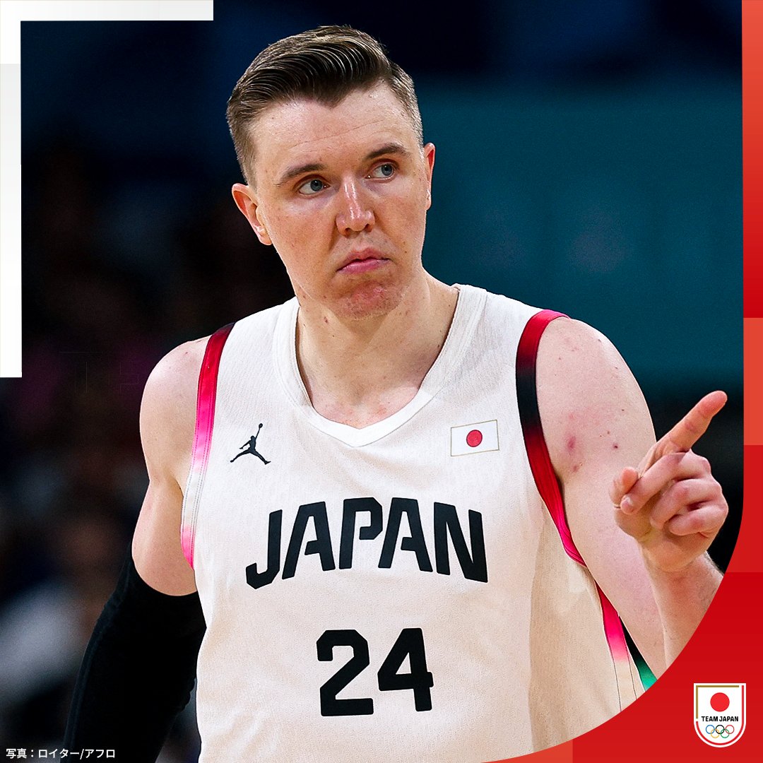 TeamJapan's tweet photo. #TEAMJAPAN
#バスケットボール 男子 予選ラウンド🏀

日本🇯🇵 84-102 🇧🇷ブラジル

歴史的勝利を目指し戦うも敗戦。

@JAPAN_JBA
#パリ2024 #オリンピック
#一歩踏み出す勇気を #がんばれニッポン https://t.co/SettAZKY55