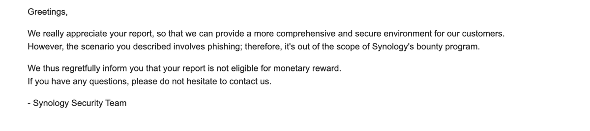 darshanhackz's tweet image. Out of scope 
😣😣😣
#VDP #hacking #outofscope #learning #hacking #cybersecurity #bug #bughunting #bugbountytip #BugBounty