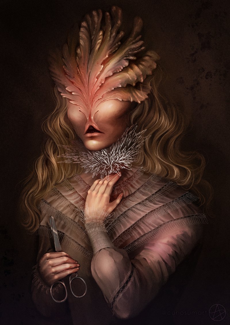 2/3 mushroom triptych - the inspiration is more visible in this one I think 👀