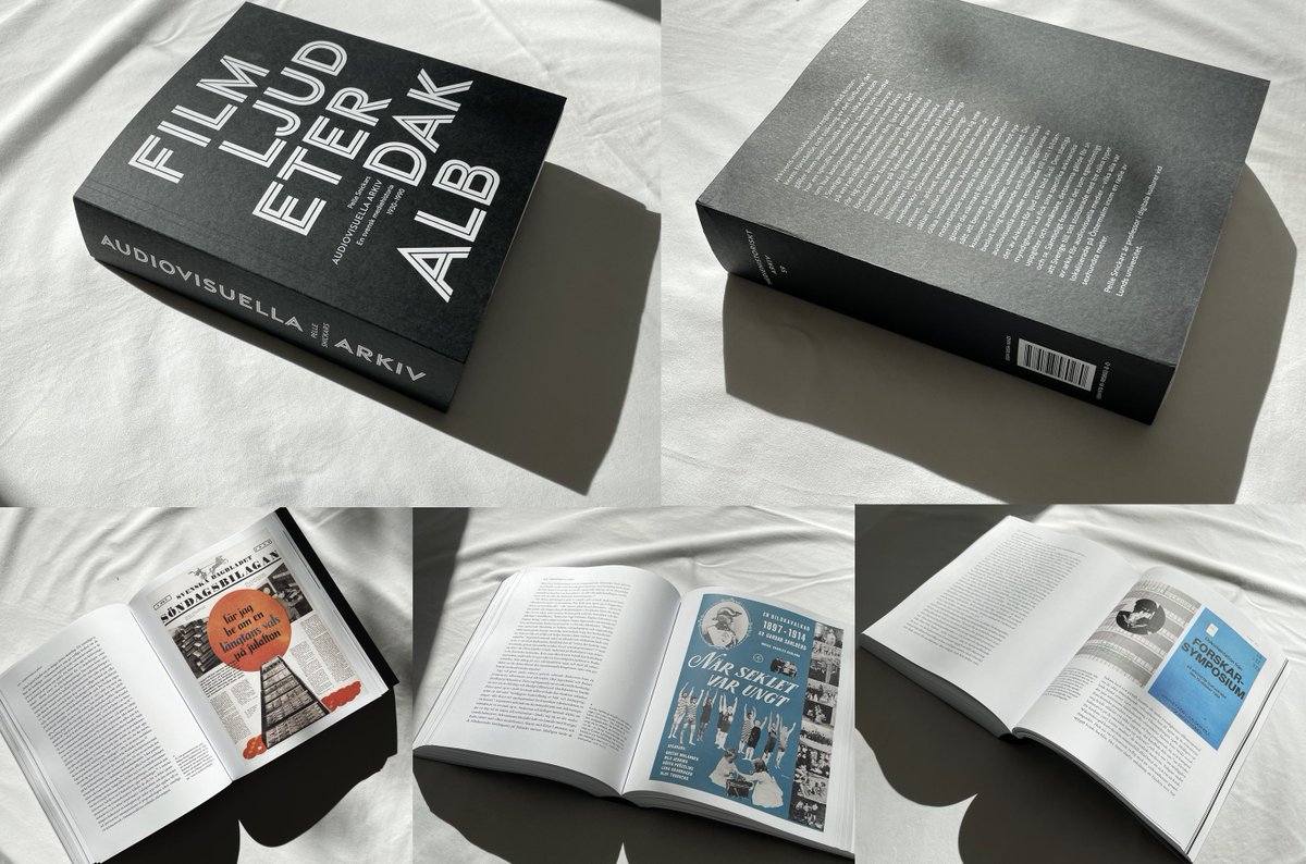 Audiovisuella arkiv: en svensk mediehistoria 1930–1990 – så heter min nya bok. Det rör sig om ett bokverk på 746 sidor – stiligt formgivet av Johan Laserna – om en rad olika svenska mediearkiv. Fri pdf av boken återfinns på förlaget Mediehistoriskt arkiv mediehistorisktarkiv.se/ny-bok-om-audi…