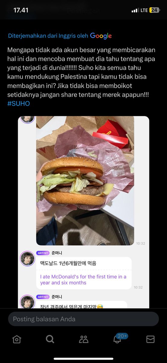 SindySehun94's tweet photo. WHAT...WHAT ARE YOU DOING!?

ERI, KITA GA BOLEH PURA PURA GA LIAT INI, AKU MASIH GA PERCAYA SIH SAMA SUHO, YG NOTABENYA 'PENYALUR DONASI PALESTINE' HAH!? KOK BISA2NYA SIH, SUMPAJ PI GW KECEWA BNGT SUMPAH!!!!!!! https://t.co/LRCZMUZxq1