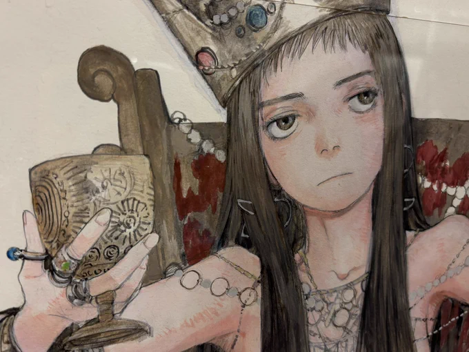 昨日お邪魔した楽園展、アナログ絵はやっぱりいいですねえ。 