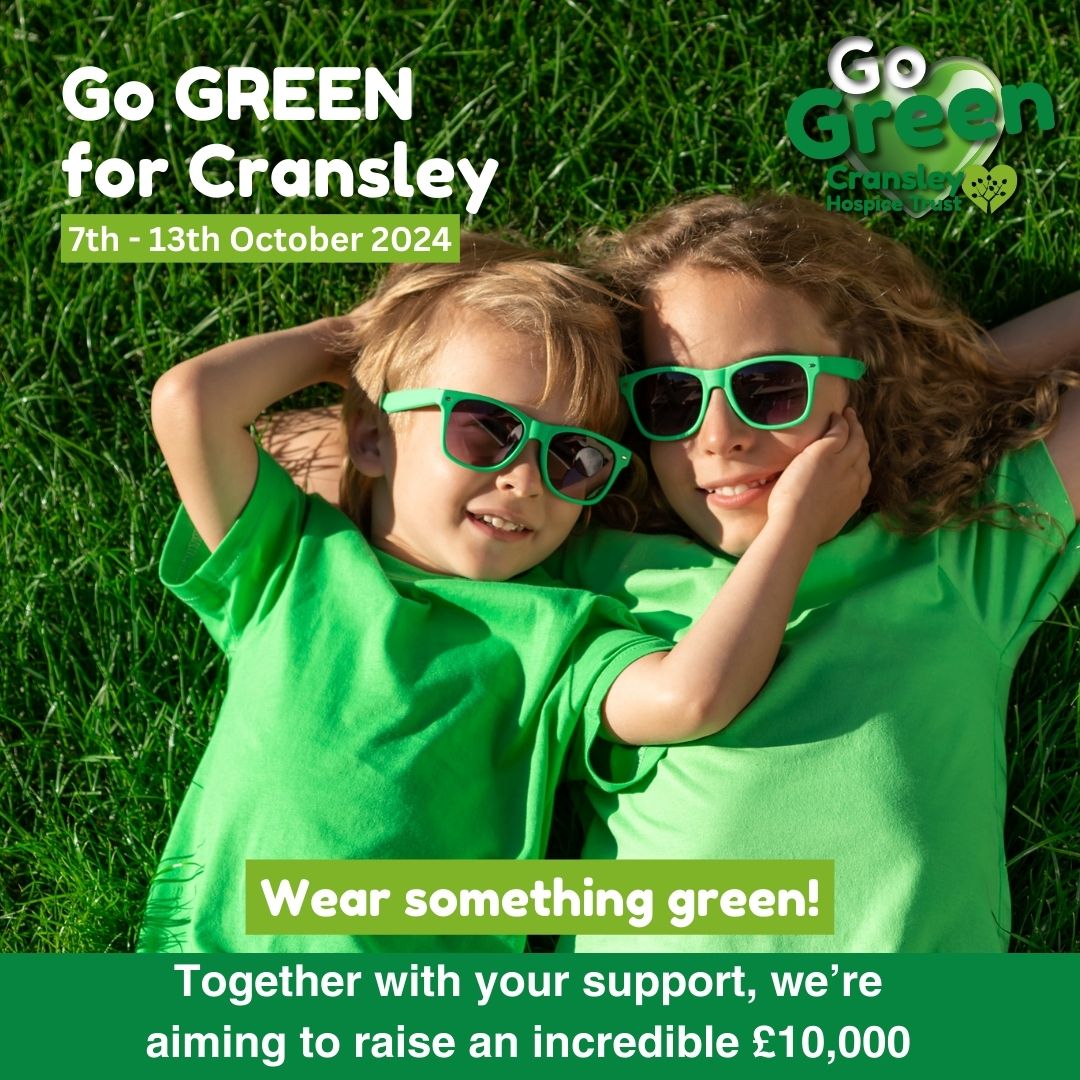 Do you want to do your bit to support local hospice care and services?

Then look no further, as Cransley Hospice Trust have just launched an exciting new campaign that will run this October.

Read more here: northantslife.co.uk/go-green-for-c…