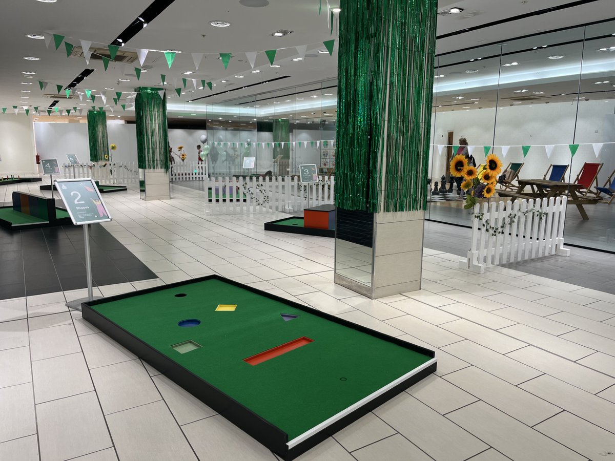 Staffordshire What's On (@whatsonstaffs) on Twitter photo THIS SUMMER: <a href="/PotteriesCentre/">The Potteries Centre</a> will host a selection of action-packed activities to keep families entertained. ⛳️
Until 1 September, visitors at the centre can take part in a brand-new mini golf experience and host of mini games.
Find out more: tinyurl.com/4bwewmdk THIS SUMMER: <a href="/PotteriesCentre/">The Potteries Centre</a> will host a selection of action-packed activities to keep families entertained. ⛳️
Until 1 September, visitors at the centre can take part in a brand-new mini golf experience and host of mini games.
Find out more: tinyurl.com/4bwewmdk