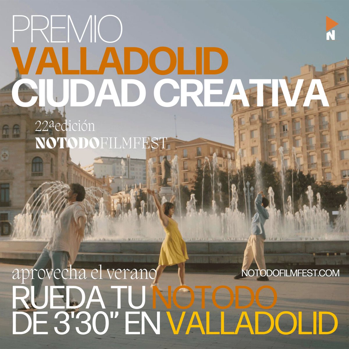 Notodofilmfest_'s tweet image. ✨ ¡Vuelve el Premio #ValladolidCiudadCreativa! 😎 Este verano, prepara una escapadita y descubre una de las ciudades más creativas para rodar tu #notodo. 

notodofilmfest.com/valladolid-ciu… 

#ValladolidCityofFilm #MuchoCineEnPocoTiempo #Valladolid