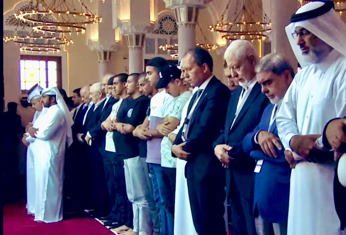 Genel Başkanımız Dr. Fatih Erbakan,
Hamas Lideri Şehit İsmail Haniye’nin Katar’da kılınan cenaze namazına katıldı.