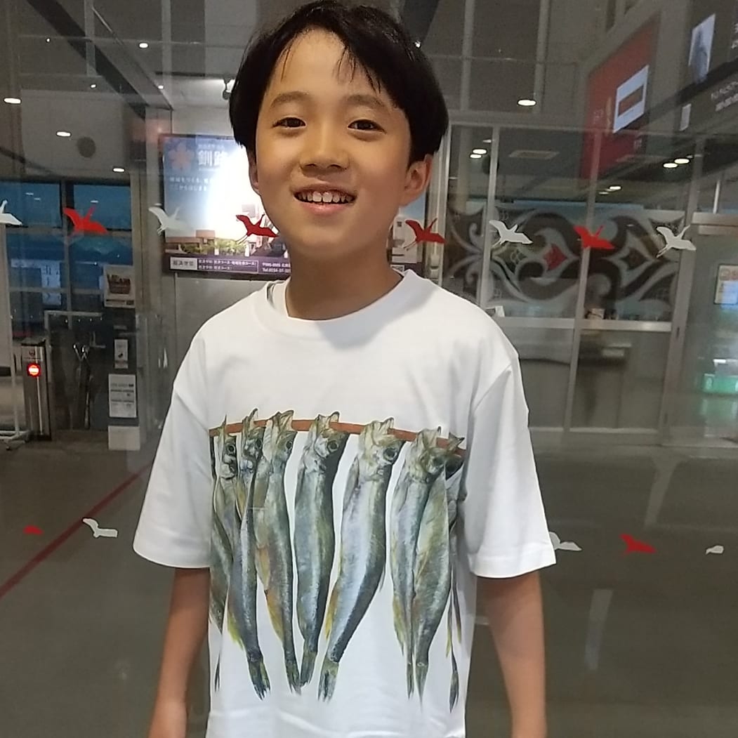 aratapper's tweet photo. ししゃもTシャツ入手。

#釧路 #ししゃもtシャツ #ししゃも #加藤休ミ  さん
#アラタップ #aratapper https://t.co/C296nmLKZe