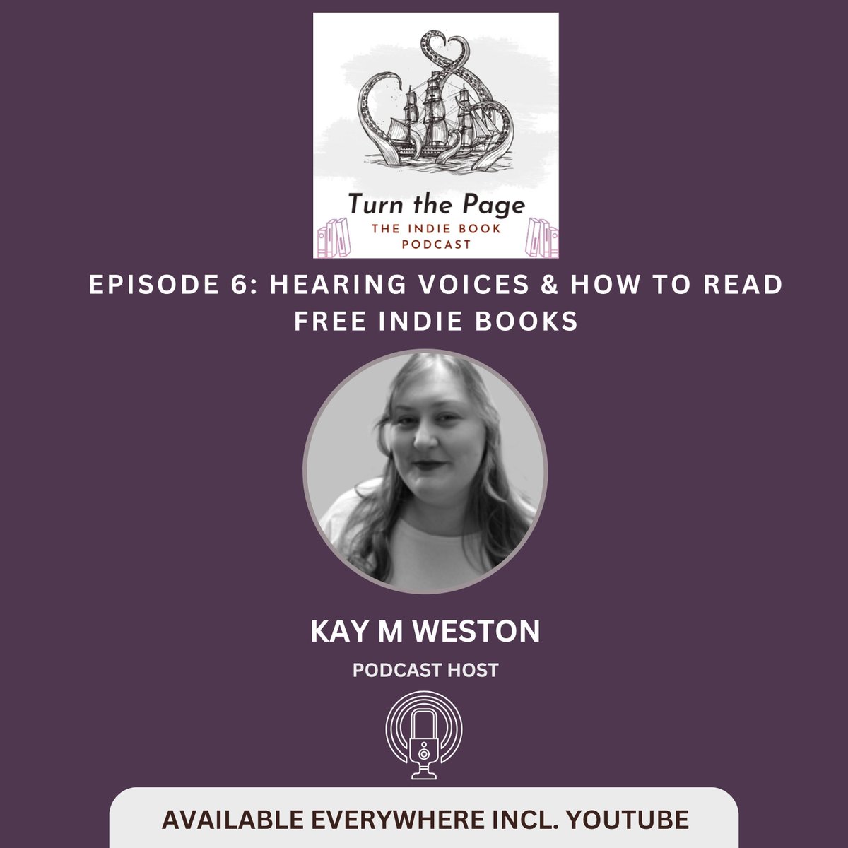 Tune into episode six of Turn the Page: The Indie Book #Podcast for a jam-packed episode for all you indie book lovers this month. Available now, wherever you listen to your podcasts + YouTube.