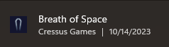 cressusgames's tweet photo. When you're cleaning up your computer and spot your own game in the installed apps 😅

#gamedevlife #indiedev #gamedev #IndieGameDev https://t.co/GCOXTb7yd8