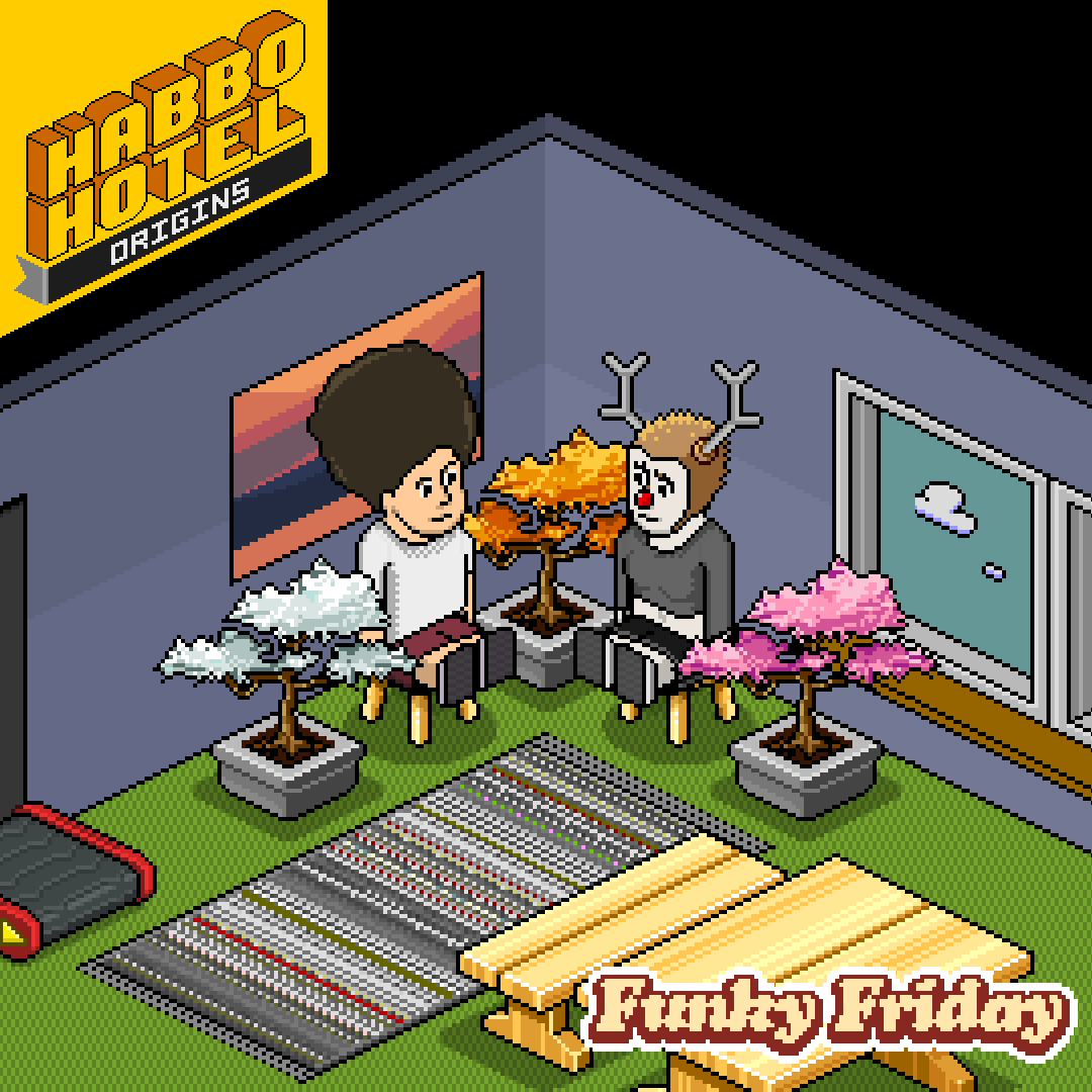 ⚫ It’s FUNKY FRIDAY!

To be one of the 20 lucky winners of these beautiful Bonsai Trees, all you gotta do is reply to this post with WHY YOU LOVE HABBO. Winners picked Monday morning.

🛒 Buy the new Bonsais in-game

Cherry Blossom Bonsai, Maple Bonsai and White Lotus Bonsai